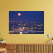 Uitzicht van de Basis van de Visserij naast Matyas Canvas Afdruk (Insitu (Woonkamer))