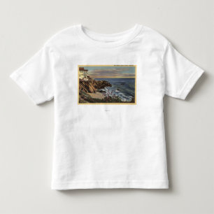 Uitzicht van de Beach van de Arch met Bloemen Kinder Shirts