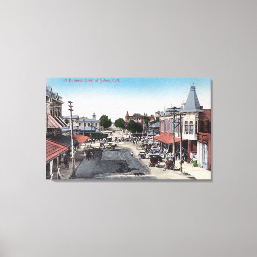 Uitzicht van de bedrijfsafdelingSelma, CA Canvas Afdruk (Voorkant)