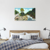 Uitzicht van de benedenloop van de Ammono-rivier Canvas Afdruk (Insitu (Slaapkamer))