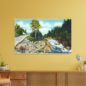 Uitzicht van de benedenloop van de Ammono-rivier Canvas Afdruk (Insitu (Woonkamer))