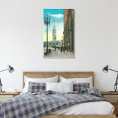 Uitzicht van de benedenmarkt Sint-Steenwerper Canvas Afdruk (Insitu (Slaapkamer))