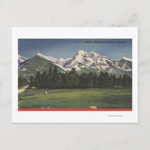 Uitzicht van de berggebieden van de missie in Mont Briefkaart