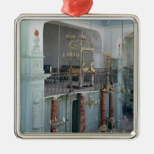 Uitzicht van de binnenplaats van de Cavaillon Metalen Ornament