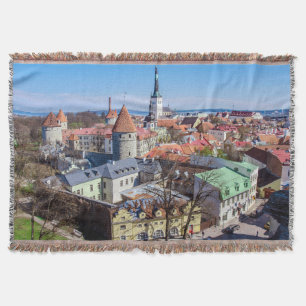 Uitzicht van de binnenstad van Tallinn Deken