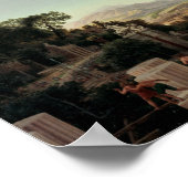 Uitzicht van de Bloem van Griekenland Poster (Hoek)