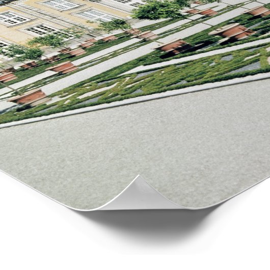 Uitzicht van de boomgaard van het Herrenhausen Poster (Hoek)