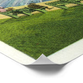 Uitzicht van de Boston Common Frog Pond Poster (Hoek)