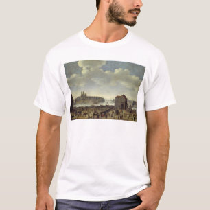 Uitzicht van de brug en Quai de la Tournelle T-shirt