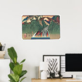 Uitzicht van de brug over de rivier de Ina, Nojiri Poster (Thuiskantoor)