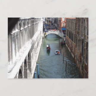 Uitzicht van de Brug van de Sighs, Venetië Briefkaart