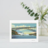 Uitzicht van de Brug van het Uitzicht van Herfsten Briefkaart (Staand voorkant)