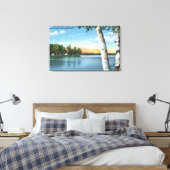 Uitzicht van de Camping Grounds of Fish Creek Canvas Afdruk (Insitu (Slaapkamer))