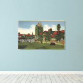 Uitzicht van de Campus van het San Jose State Coll Canvas Afdruk (Insitu (Houten vloer))
