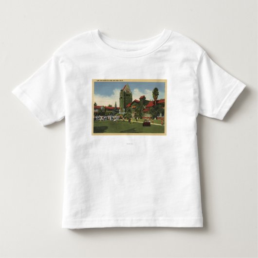 Uitzicht van de Campus van het San Jose State Coll Kinder Shirts (Voorkant)