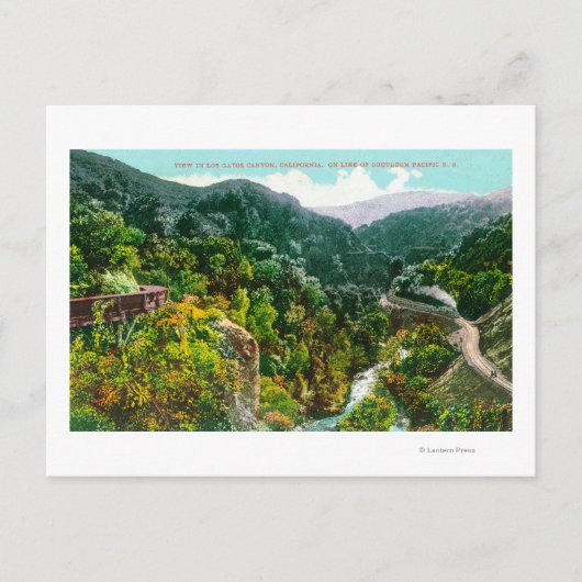 Uitzicht van de Canyon, zuidelijk deel van de Stil Briefkaart (Voorkant)