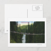 Uitzicht van de Capilano Suspension Bridge Briefkaart (Voorkant / Achterkant)