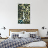 Uitzicht van de centrale cascade canvas afdruk (Insitu (Slaapkamer))