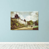 Uitzicht van de Chateau de la Malmaison Canvas Afdruk (Insitu (Houten vloer))