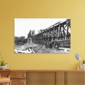 Uitzicht van de Chico-Oroville Bridge Canvas Afdruk (Insitu (Woonkamer))