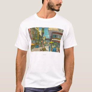 Uitzicht van de Chinese afdeling Ondernemingen T-shirt