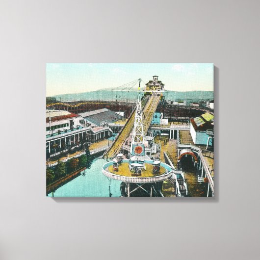 Uitzicht van de Chutes Canvas Afdruk (Voorkant)