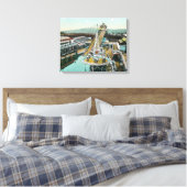 Uitzicht van de Chutes Canvas Afdruk (Insitu (Slaapkamer))