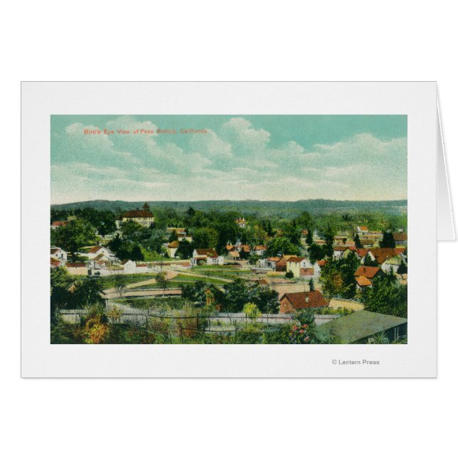 Uitzicht van de CityPaso Robles, CA (Voorkant Horizontaal)