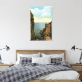 Uitzicht van de Cleft bij Perkins Cove Canvas Afdruk (Insitu (Slaapkamer))