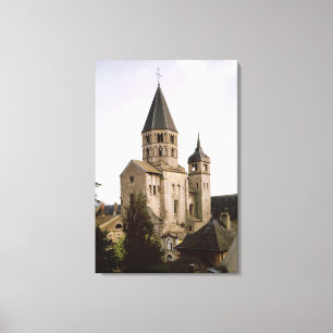 Uitzicht van de Clocher de l'Eau Benite Canvas Afdruk