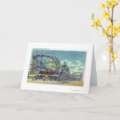 Uitzicht van de Cyclone-achtbaan # 2 Kaart (Gele Bloem)