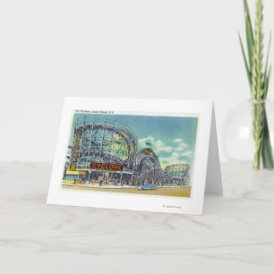 Uitzicht van de Cyclone-achtbaan # 2 Kaart