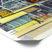 Uitzicht van de Cyclone-achtbaan # 2 Poster (Hoek)