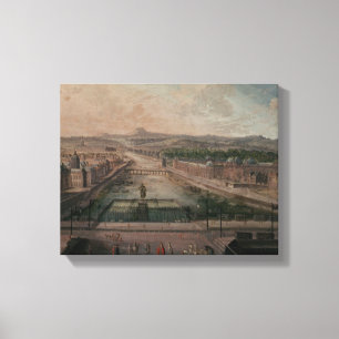 Uitzicht van de Dauphine en de Seine Canvas Afdruk