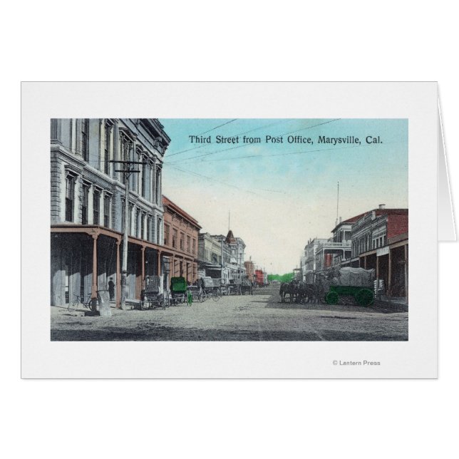 Uitzicht van de Derde Straat van de Post Kantoor (Voorkant Horizontaal)