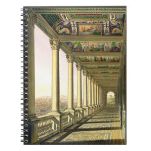 Uitzicht van de derde verdieping Loggia in het Vat Notitieboek