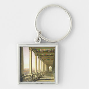 Uitzicht van de derde verdieping Loggia in het Vat Sleutelhanger