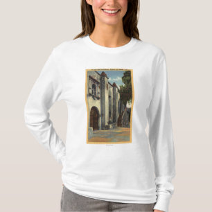 Uitzicht van de deuren en trappen van de missie t-shirt