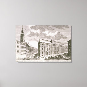 Uitzicht van de Dorotheergasse waarin het Canvas Afdruk