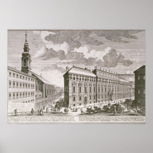 Uitzicht van de Dorotheergasse waarin het Poster