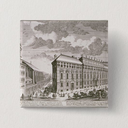 Uitzicht van de Dorotheergasse waarin het Vierkante Button 5,1 Cm (Voorkant)