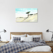 Uitzicht van de Dorothy Bradford Steamer Canvas Afdruk (Insitu (Slaapkamer))