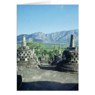 Uitzicht van de drie cirkelvormige terrassen