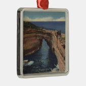 Uitzicht van de Duivel Pot & The Sunset Cliffs Metalen Ornament (Rechts)