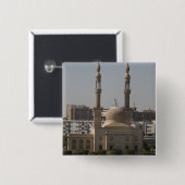 Uitzicht van de Egyptische kust Vierkante Button 5,1 Cm (Voorkant /achterkant)