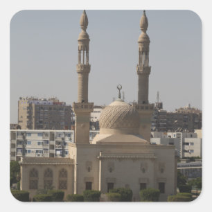 Uitzicht van de Egyptische kust Vierkante Sticker