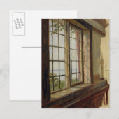 Uitzicht van de Elbe door een raam, 1838 Briefkaart (Voorkant / Achterkant)