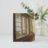 Uitzicht van de Elbe door een raam, 1838 Briefkaart (Staand voorkant)