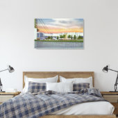 Uitzicht van de Electrical Group, 1934 World's Canvas Afdruk (Insitu (Slaapkamer))