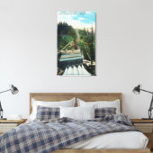 Uitzicht van de elektrische centrale canvas afdruk (Insitu (Slaapkamer))